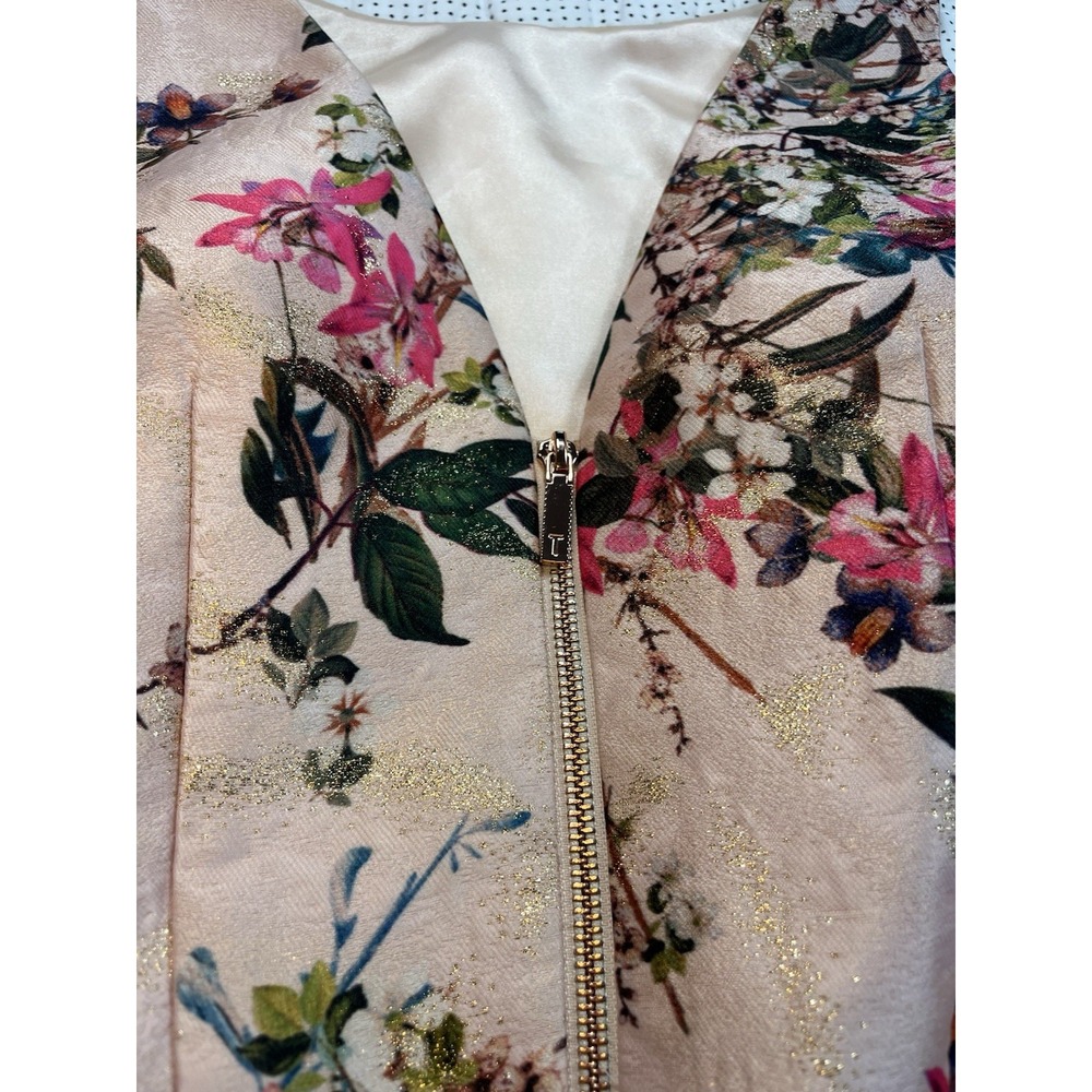Ted Baker London Mid Pink Clarbel Blossom V Back Jacquard Size 2 MSRP $429 - Picture 12 of 16